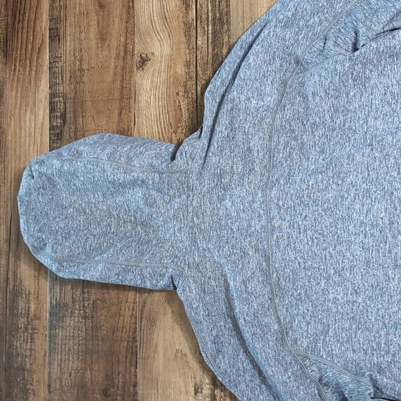 Lululemon Surge Warm 1/2 Zip Pullover Hoodie Size Large In Heathered Gray & Blue - Picture 6 of 10